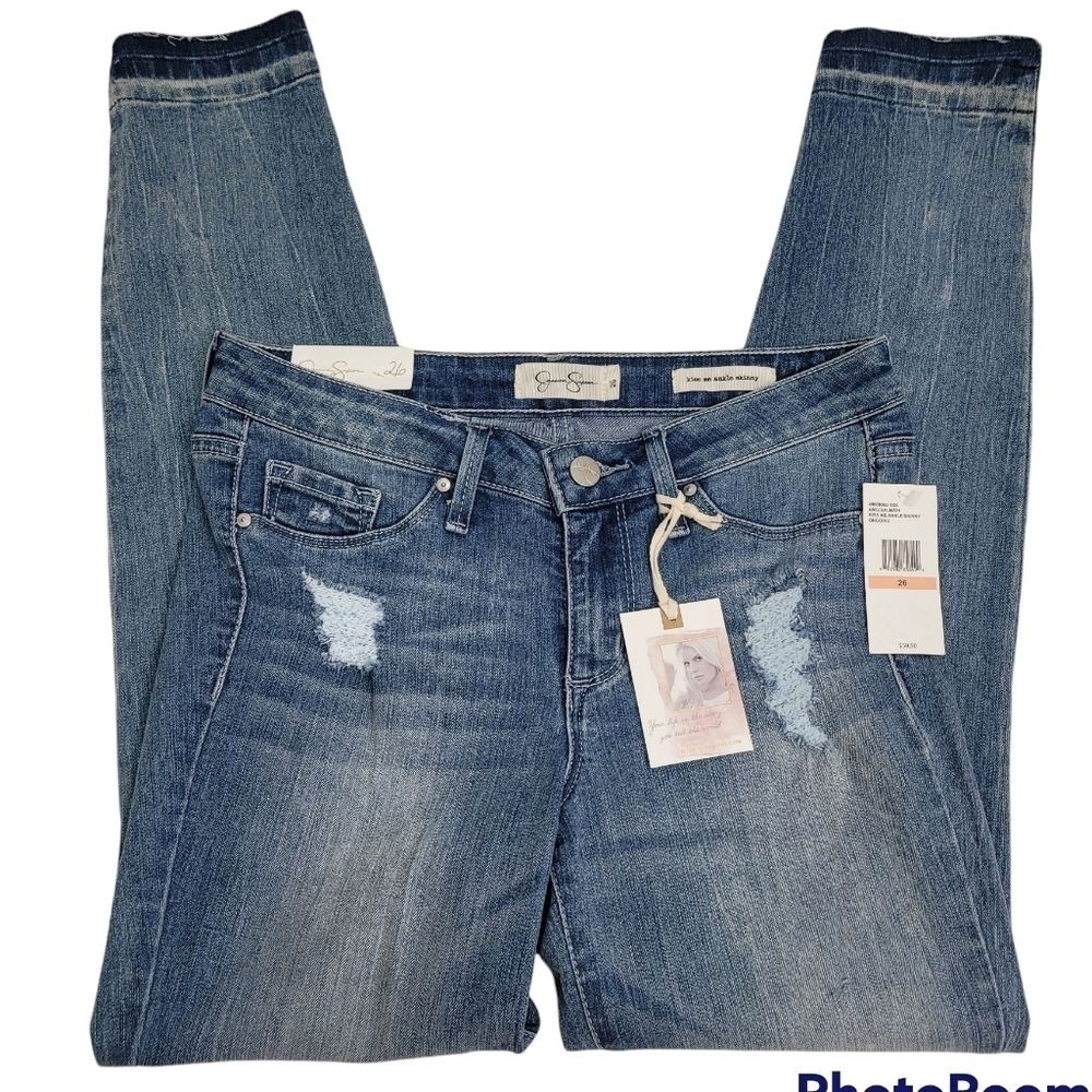 JESSICA SIMPSON‎ Kiss-Me Ankle Skinny Jeans SIZE 26